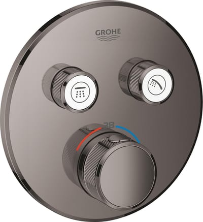 GROHE Grohtherm SmartControl inbouw douchethermostaat - 2 knoppen - Hard Graphite (antraciet) - 29119A00
