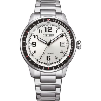 Citizen Urban Military NJ0190-51A Horloge - Staal - Zilverkleurig - Ø 40 mm