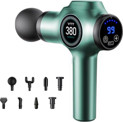 Massage Gun - Spier Stimulator - Spierherstel Bevorderen - 99 Snelheden 9 Koppen - 800 gram - Zwart