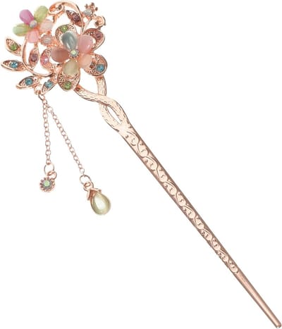Vintage Kristallen Haarclips met Strass voor Vrouwen - Kleurrijke Accessoires voor Haarstyling
