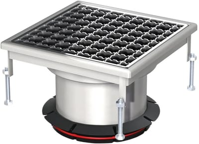ACO Opzetstuk Variant-CR 308x308/L15 V2A/antislip/Rooster V2A los ingel., 9519.50.92