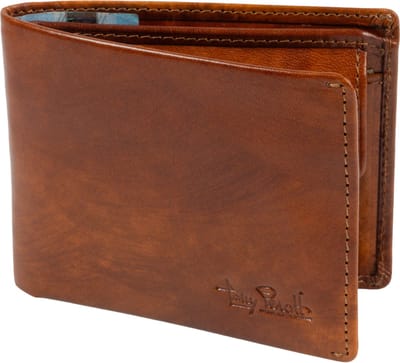 Tony Perotti leren van Gogh Billfold met papiergeld-, muntgeld- en creditcardvakken, Gognac