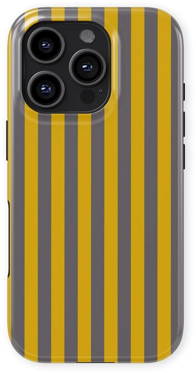 DripCase Gestreept Hoesje geschikt voor iPhone 16 Pro | Backcover met Mag | Stripes Motief | Trendy Case geschikt voor iPhone 16 Pro met Strepen Gravel Lane