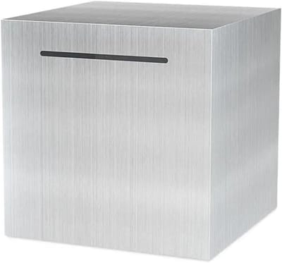 Roestvrijstalen Spaarpot - Geldspaarpot Muntdoos - Geld Besparen - Grote Capaciteit - 12 cm - Zilver