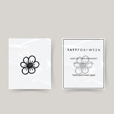 Tijdelijke tattoo bloemmetje | Neptattoo volwassenen | Tijdelijke tattoo voor volwassenen | Temporary tattoo | Plaktattoos voor volwassenen | Neptattoos | Probeer zorgeloos een tattoo | tattforaweek