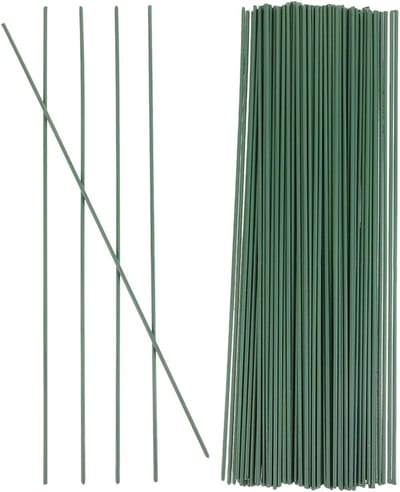 Groene Bloemendraad - Bloemstelen Ijzerdraad - Bloemschikken Knutselen - Ijzeren Kern Flexibel - 150 stuks - Groen