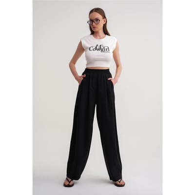 Rechtaf Fit Linnen Broek