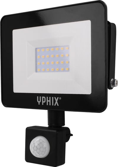 LED Schijnwerper met bewegingsmelder Pro 20W 3000K IP44 - Buitenlamp met bewegingssensor