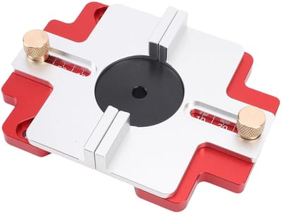 Houtfrees Sleufzoeker - Router Basis Geleider - Houtbewerking Precisie Snijden - Verstelbare Klembreedte - 0-50 mm - Zilver