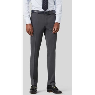 Meyer Broek Bonn Modern Fine Gabardine Bistretch Wool Blend Midden Grijs / male