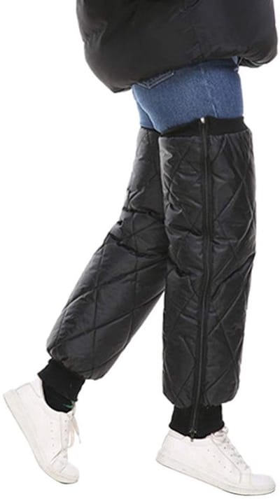 Dailygoody - Kniewarmer - Winddicht - Koudebestendig - Zwart/Rood