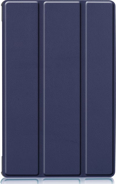 Hoesje - Geschikt voor Lenovo Tab M10 FHD Plus (2e / 2nd Generatie) - Dun & Stevig - Trifold Bookcase - Hard Cover - Hardcover Book Case - Tablet Hoes - Donkerblauw