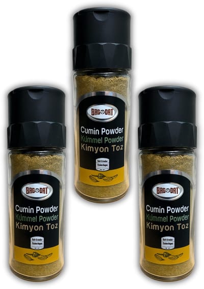 Bagdat - Komijn Gemalen - Kimyon Toz 48g - 100% Natuurlijk - Specerij voor Koken - Kruiden & Specerijen - 3 Stuks