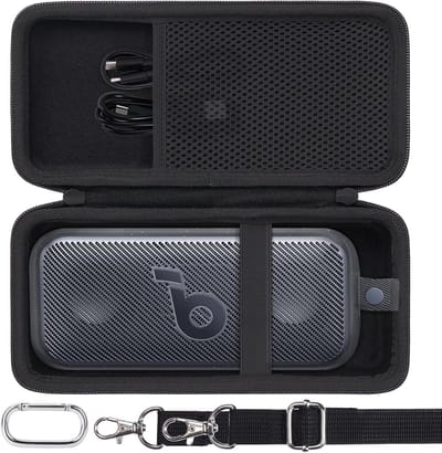 Duurzame Hardcase voor Draagbare Bluetooth Speaker - Bescherming voor Hi-Res Geluid, Schokbestendig en Compact Ontwerp