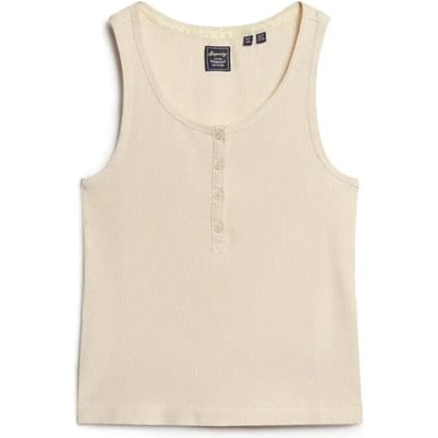 Superdry - Athletic Essentials hemdtopje met knopen - Dames - Vesten