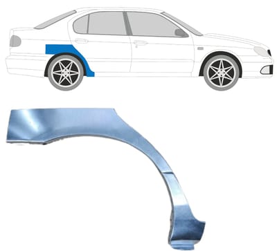 Reparatiepaneel achterspatbord voor Nissan Primera P11 1996-2001 / Rechts