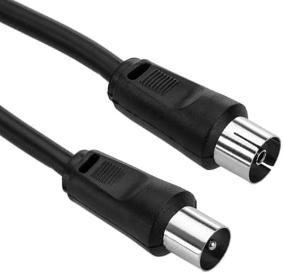 4G Coax Kabel - 1 Meter - Digitale TV Snoer - 4K Ultra HD Coaxkabel - Antennekabel - Geschikt voor Ziggo TV, Satelliet - IEC Male to Female