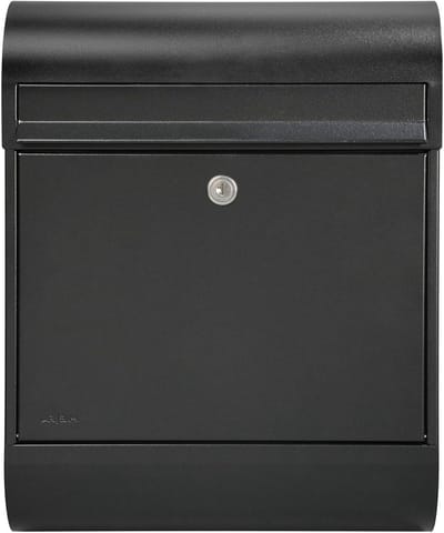 Brievenbus met krantenrol - Postbus muurmontage - Post ontvangen - Veiligheidsslot - 450 x 350 x 150 mm - Zwart