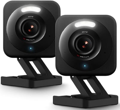 Smart Beveiligingscamera - HD Camera - Huisbewaking - Bewegingsgeactiveerde Sirene - 2 stuks - Zwart