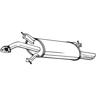 Geluiddemper achter BOSAL 235-161