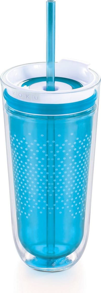 Zoku Hydration Drinkbeker - Incl Rietje - 325 ml - Teal