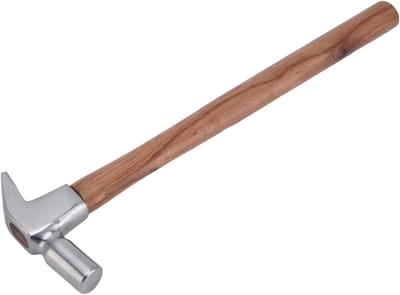 Rijhamer van gereedschapsstaal met houten handvat voor hoefverzorging van paarden - Duurzame hoefijzerhamer voor professional en hobbyist - Veelgebruikt gereedschap.