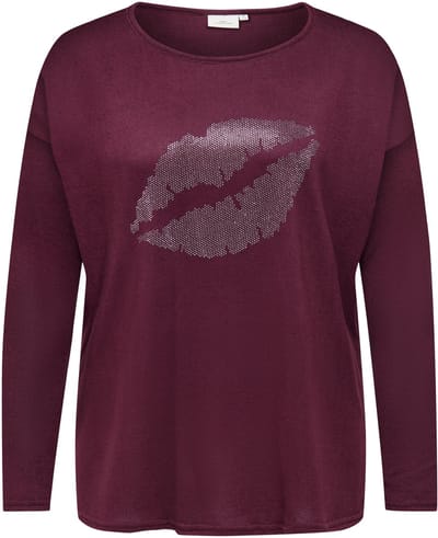 ONLY CARMAKOMA - CARALBA L/S TOP JRS - Dames - Blouses