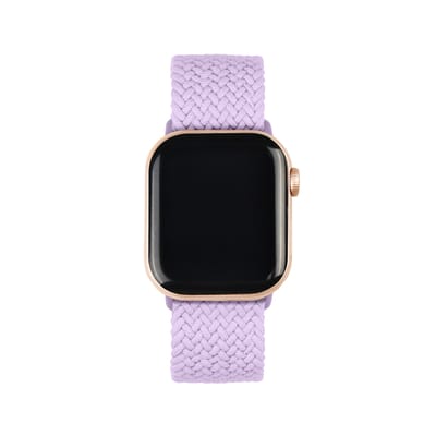 iDeal of Sweden Soft Braid Watch Band voor de Apple Watch | 44/45/46/49 mm - Lavender Milk