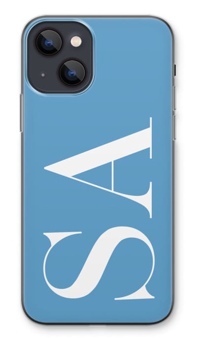 Gepersonaliseerd - Case Company® - Hoesje geschikt voor iPhone 13 hoesje - Monogram N°2 - Soft Cover Telefoonhoesje - Bescherming aan alle Kanten en Schermrand