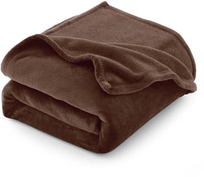 Fleece Deken - Zachte Plaid - Gezelligheid Thuis - Dubbelzijdig Ontwerp - 150 x 200 cm - Bruin