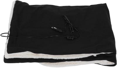 Elektrische Deken - Verwarmingsdeken Katoen - Comfortabele Warmte - Werkt op 12V - 38x25x20cm - Zwart