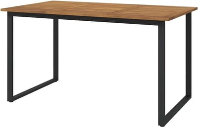 Tuintafel Acaciahout - Buitenmeubel - Buiten Eten - U-vormige Poten - 140 x 80 cm - Bruin