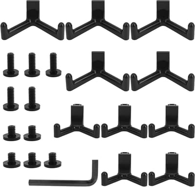 21-delige Tool Hooks voor Suncast en Lifetime, Opslaghaken voor Garage Wandorganisatie van Gereedschap, Schuuraccessoires en Tuingereedschap Organizer