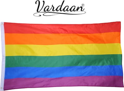Regenboog Vlag - Pride Vlag - Symbool Voor LBGTQ - Gay Pride Vlag - Geschenkidee - Vardaan Regenboogvlag - Professionele Vlag - 90 X 150 CM