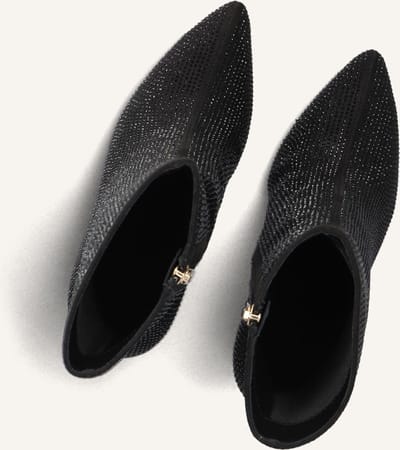 Omoda 0419-10 Enkellaarsjes - Enkelboots met rits - Dames - Zwart - Maat 37