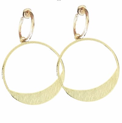 Klem oorbellen-Goudkleurig-Rond - geen gaatje- Charme Bijoux
