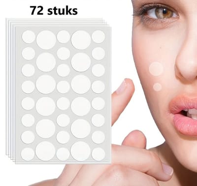 Set Van 72 Hydrocolloïde Acne Pleisters I Pimple Patch I Puisten & Vlekken Bedekken I Puisten Verwijderaar