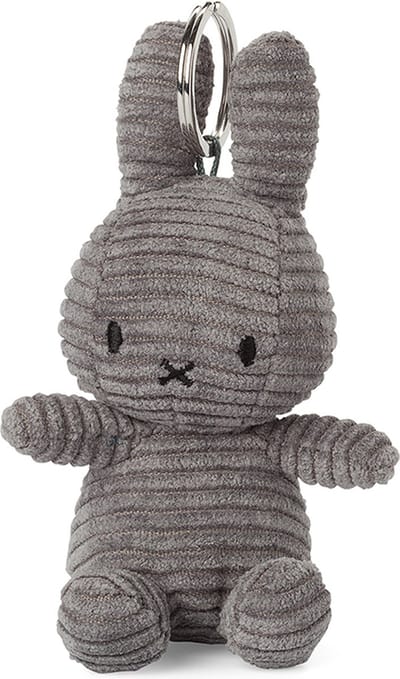 Bon Ton Toys Nijntje - Keychain ECO Corduroy Grey - 10 cm - 4"