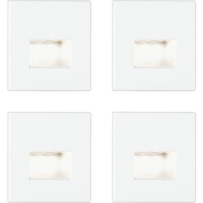 Paulmann 41309 41309 LED-wandinbouwlamp Set van 4 stuks LED LED Wit (mat)