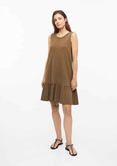 Mouwloze jurk van jersey met een casual snit en ronde hals voor vrouwen s.Oliver