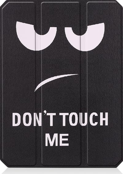 Hoesje - Geschikt voor Apple iPad Mini 6 (2021) - 8.3 inch - 6e Generatie - Dun & Stevig - Trifold Bookcase - Hard Cover Case - Met Uitsparing Geschikt voor Apple Pencil - Hardcover Book - Tablet Hoes - Don't Touch Me