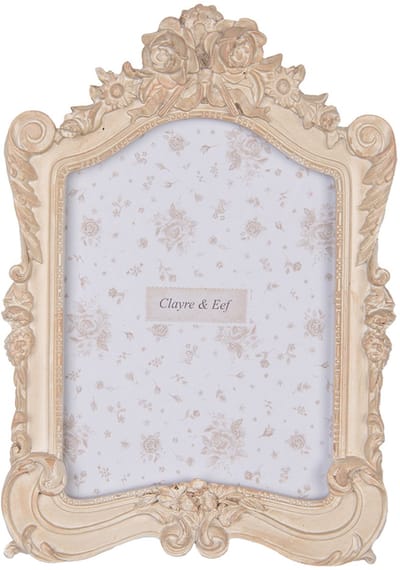 Clayre & Eef Fotolijst 13x18 cm Beige Kunststof