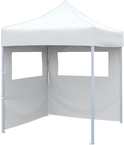 Partytent Opvouwbaar - Feesttent Paviljoen - Outdoor Evenementen - Waterdicht UV-beschermend - 2 x 2 m - Wit