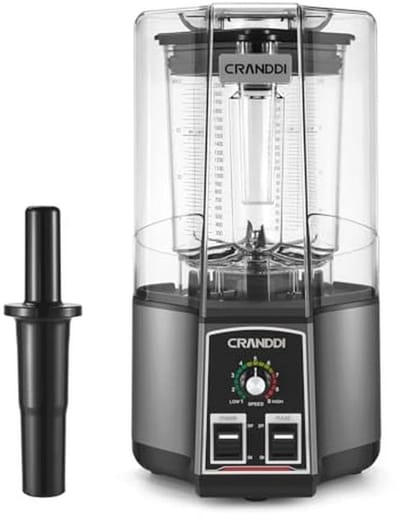 Stille schild-mixer 200 ml - Professionele mixer voor smoothies en ijsversnippering 1500 W