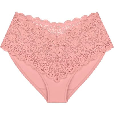 Triumph Amourette Maxi Dames slip - Kanten dames onderbroek - Microfiber - 38 - Roze