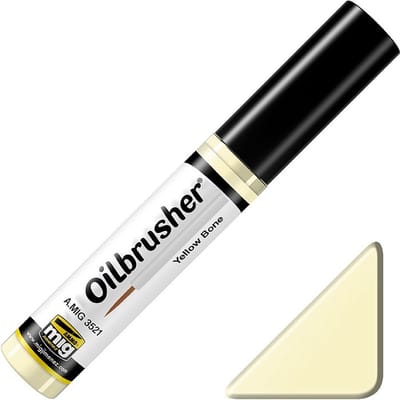 AMMO by Mig Jimenez Hobbyverf Enamel verf - MIG 3521 Oilbrusher Yellow Bone Oilbrusher(s) - 10 ml