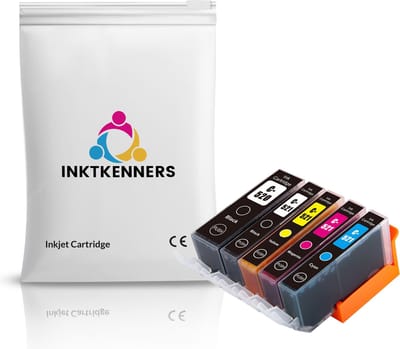 Inktcartridges Geschikt voor Canon PGI-520XL/CLI-521XL | Multipack van 5 inktcartridges