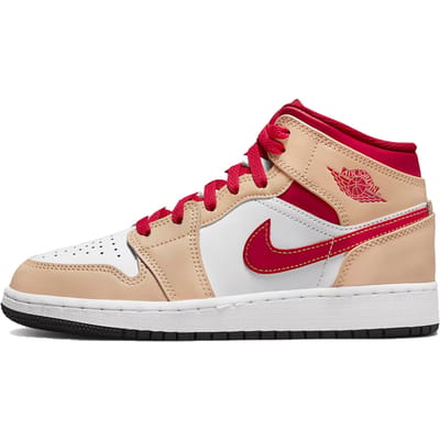 Air Jordan 1 Mid Light Cardinal Curry (GS)