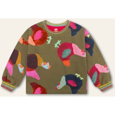 Oilily Hak Sweater- maat104/4yr Groen Moss