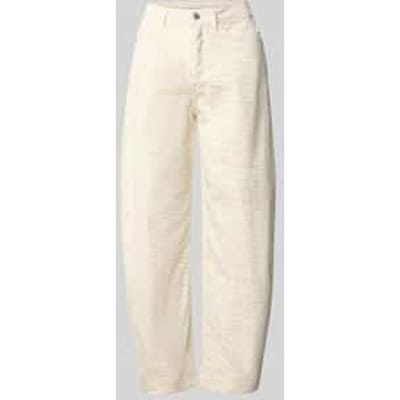 Barrel fit jeans met dierenprint model 'Mari Clear Zebra'